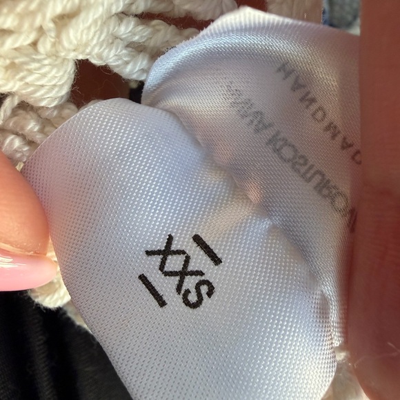 ANNA KOSTUROVA Seaside crochet cotton polo dress‎ handmade mini size XXS - Picture 6 of 6